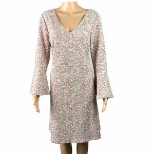 Elegant Cream and Brown Women's Dress